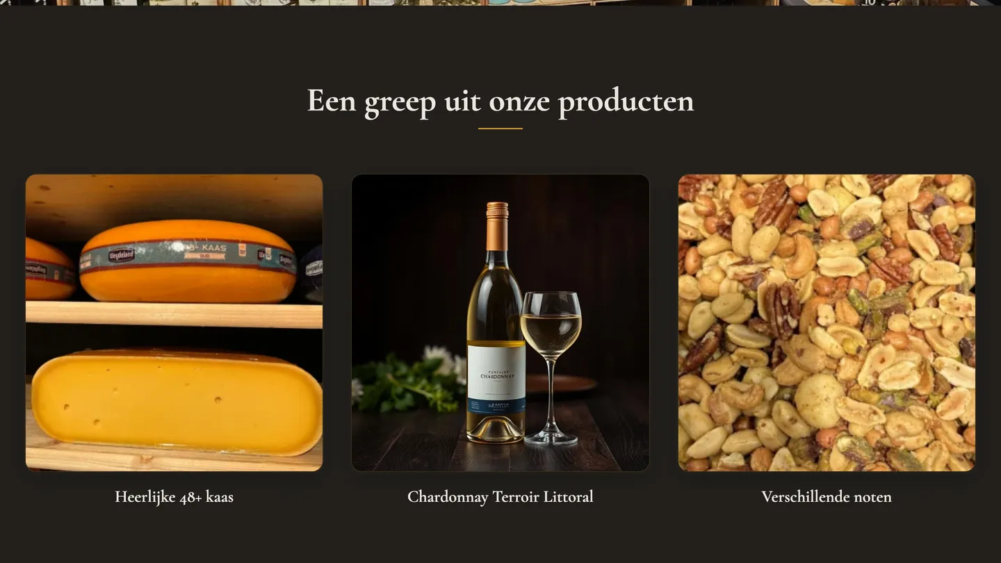 Website van De Kaasproeverij Veenendaal op een computer, afbeelding 3